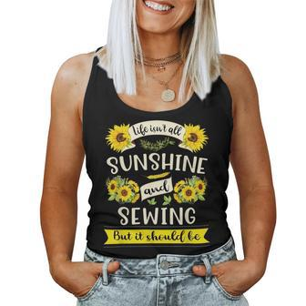 Sunshine And Sewing Sewing Moms & Grandmas Women Tank Top | Mazezy