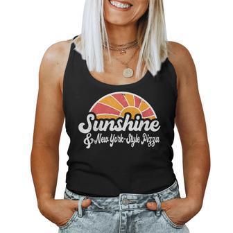 Sunsine And New York-Style Pizza Girls Vintage Women Tank Top | Mazezy