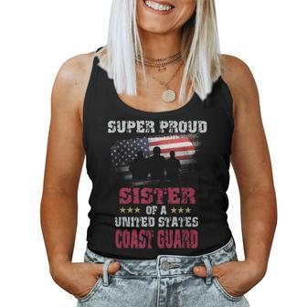 Super Proud Sister Of A United States Coast Guard Vintage For Sister Women Tank Top | Mazezy