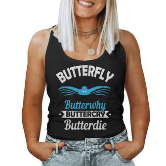 Swimming T Butterfly Butterwhy Butterfly s Women Tank Top | Mazezy