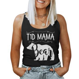 T1d Mama Bear Type1 Diabetes T1 T Mom Awareness Women Tank Top | Mazezy CA