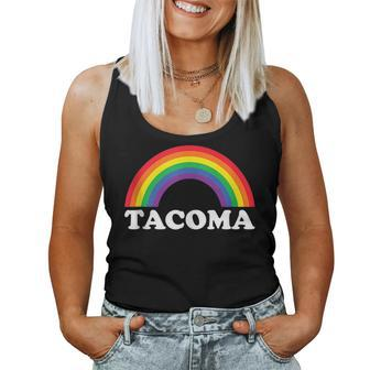 Tacoma Rainbow Lgbtq Gay Pride Lesbians Queer Women Tank Top | Mazezy UK