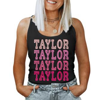Taylor First Name-D Boy Girl Baby Birth-Day Women Tank Top | Mazezy