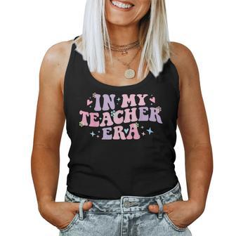 In My Teacher Era Back To School In My Teaching Era Pink Women Tank Top | Mazezy