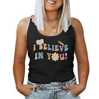 Teacher Test Day I In Believe You Testing Exam Proctor Cute Women Tank Top Basic Casual Daily Weekend Graphic - Thegiftio UK