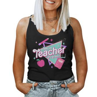 Come On Teachers Let's Go Teach Pink Back To School Women Tank Top - Seseable