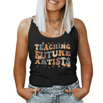 Teaching Future Artists Retro Teacher Students Women Mens For Teacher Women Tank Top | Mazezy