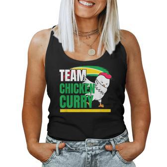 Team Chicken Curry Guyana And Trinidad Patriotic Cricket Women Tank Top - Seseable