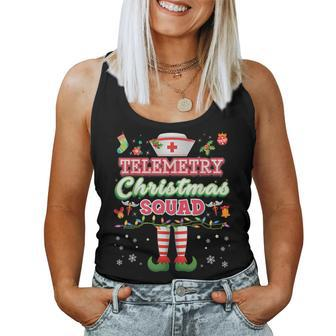 Telemetry Nurse Christmas Squad Gnomies Nurse Elf Suit Xmas Women Tank Top | Mazezy