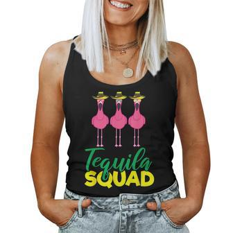 Tequila Squad Flamingo Matching Cinco De Mayo Team Women Tank Top | Mazezy