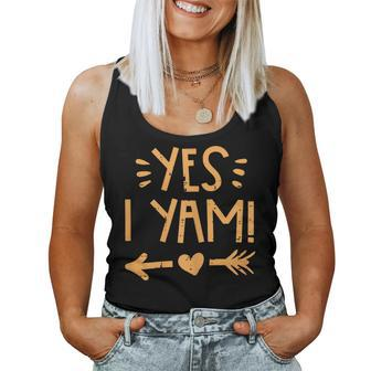 Thanksgiving Yes I Yam Couple Costume Match Fall Women Women Tank Top - Monsterry CA