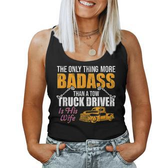 The Only Thing More Cool Than A Tow Truck Driver Is His Wife Women Tank Top Basic Casual Daily Weekend Graphic - Thegiftio UK