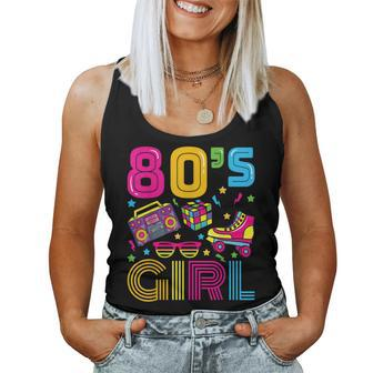 This Is My 80S Girl Costume 1980S Retro Vintage 80S Party Women Tank Top Weekend Graphic - Seseable