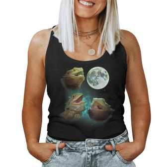 Three Bearded Dragons Howl At Moon 3 Wolfs - Wolves Parody Women Tank Top Weekend Graphic - Thegiftio UK