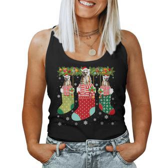 Three Lemur In Socks Ugly Christmas Sweater Party Women Tank Top - Monsterry AU