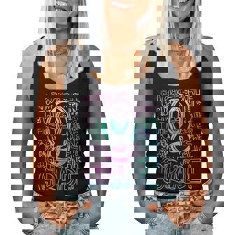 Tie Dye 8Th Grade Typography Team 8Th Grade Teacher Women Tank Top | Mazezy