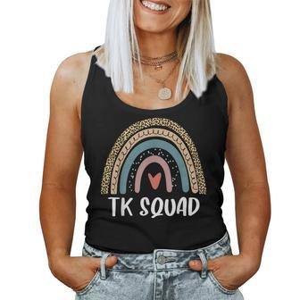 Tk Squad Transitional Kindergarten Teacher Back To School Women Tank Top Weekend Graphic - Seseable