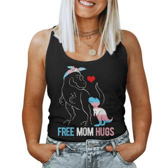 Trans Free Mom Hugs Dinosaur Rex Mama Transgender Pride Women Tank Top | Mazezy