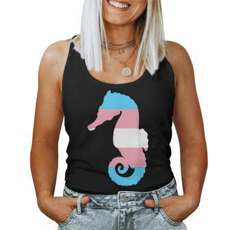 Transgender Flag Ftm Mtf Trans Pride Seahorse Lover Women Tank Top | Mazezy