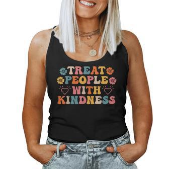 Treat People With Kindness Graphic For Women And Men Women Tank Top Weekend Graphic - Monsterry