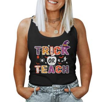 Trick Or Teach Teacher Halloween Costume 2023 Women Tank Top - Monsterry UK