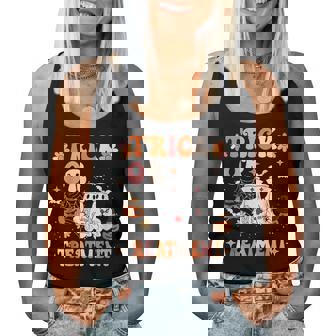 Trick Or Treatment Cute Ghost Paramedic Halloween Nurse Women Tank Top - Thegiftio