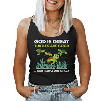 Turtle For Her Christian Women Turtle Lover Women Tank Top | Mazezy