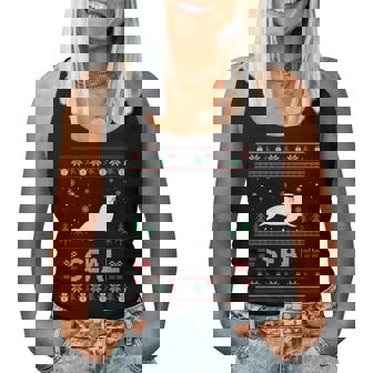 Ugly Christmas Sweater Seal Ugly Xmas Women Tank Top | Mazezy