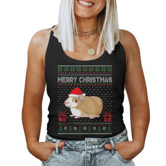 Ugly Christmas Sweater For Hamster Ugly Xmas Women Tank Top - Monsterry