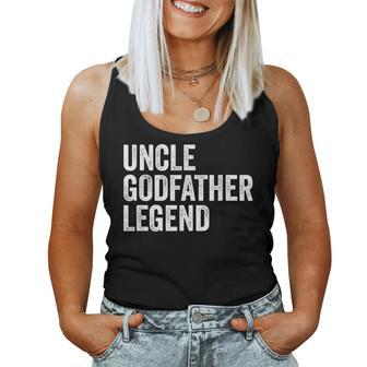 Uncle Godfather Legend For A Favorite Cool Uncle Women Tank Top | Mazezy UK