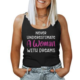 Never Underestimate A With Dreams Rbg Women Tank Top - Monsterry