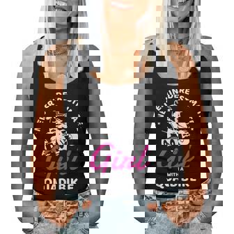 Never Underestimate A Girl With A Quad Bike Atv Woman Women Tank Top | Mazezy