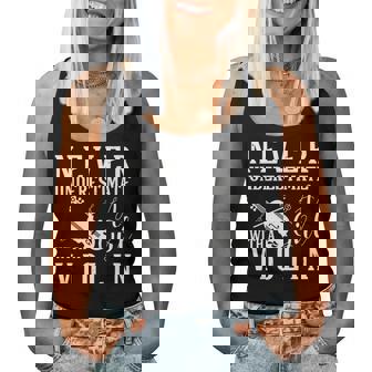 Never Underestimate A Girl With A Violin Player Lover Women Tank Top | Mazezy