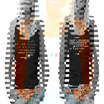 Never Underestimate An Italian Woman Women Tank Top - Seseable