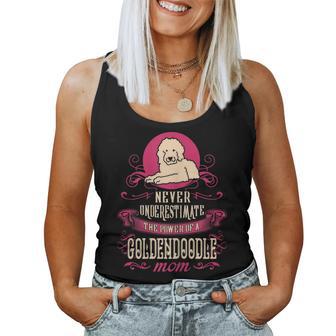 Never Underestimate Power Of Goldendoodle Mom Women Tank Top - Seseable