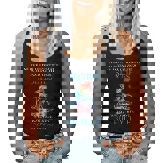 Never Underestimate A Woman In Her Sixties Who Bicycle Women Tank Top - Thegiftio
