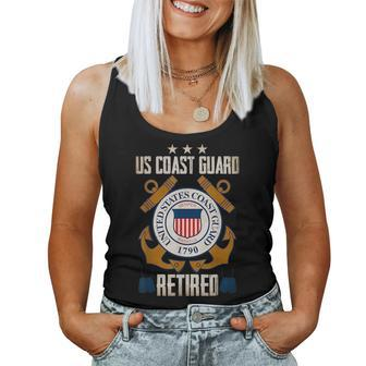 Us Coast Guard Retired Women Tank Top | Mazezy
