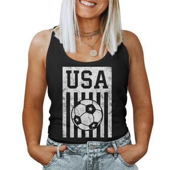 Usa Soccer Women Men Kids American Flag Soccer Fan Soccer Women Tank Top | Mazezy