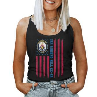 Uss Bunker Hill Cg-52 Class Guided Missile Cruiser Ship Women Tank Top Basic Casual Daily Weekend Graphic - Thegiftio UK