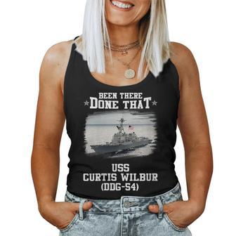 Uss Curtis Wilbur Ddg-54 Destroyer Class Veteran Father Day Women Tank Top Basic Casual Daily Weekend Graphic - Thegiftio UK