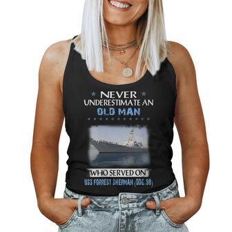 Uss Forrest Sherman Ddg-98 Destroyer Class Father Day Women Tank Top Basic Casual Daily Weekend Graphic - Thegiftio UK