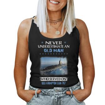 Uss Hampton Ssn-767 Submarine Veterans Day Father Day Gift Women Tank Top Basic Casual Daily Weekend Graphic - Thegiftio UK