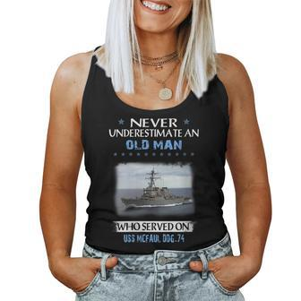 Uss Mcfaul Ddg-74 Destroyer Class Veterans Day Father Day Women Tank Top Basic Casual Daily Weekend Graphic - Thegiftio UK