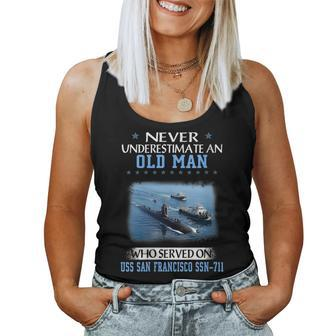 Uss San Francisco Ssn-711 Submarine Veterans Day Father Day Women Tank Top Basic Casual Daily Weekend Graphic - Thegiftio UK