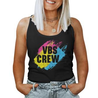 Vbs Crew Vacation Bible School Christian Teacher Women Tank Top Basic Casual Daily Weekend Graphic - Seseable