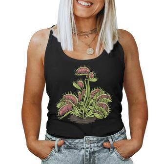 Venus Fly Trap Carnivorous Plant Water Pitcher Women Tank Top Basic Casual Daily Weekend Graphic - Thegiftio UK