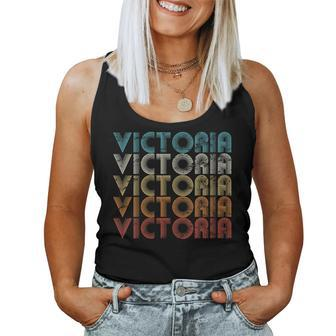 Victoria First Given Name Pride Retro Personalized Women Tank Top | Mazezy