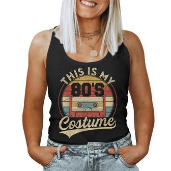 Vintage 80S Outfit This Is My 80'S Costume Party Women Tank Top - Monsterry