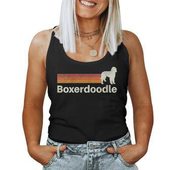 Vintage Boxerdoodle Retro Mom Dad Dog Women Tank Top | Mazezy