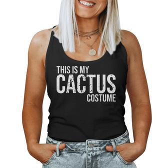 Vintage This Is My Cactus Costume For Halloween Cactus Women Tank Top | Mazezy